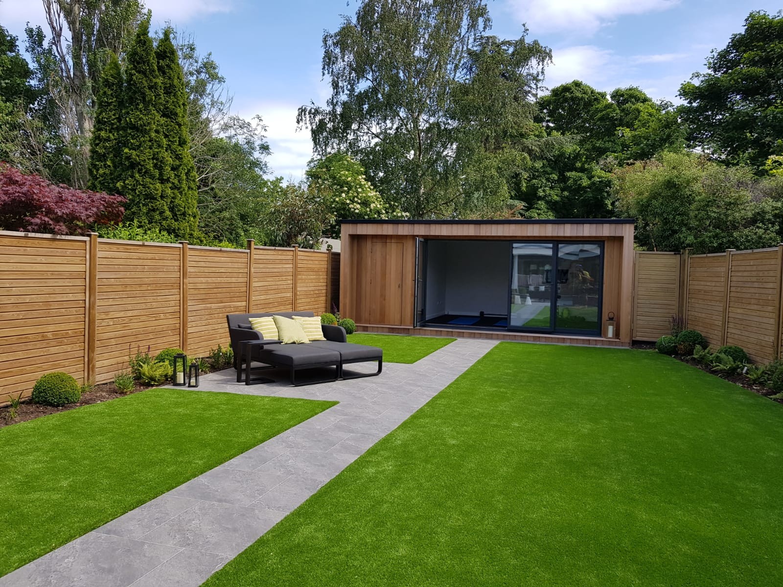 Bespoke Garden Building used as Office and Outdoor Lounge